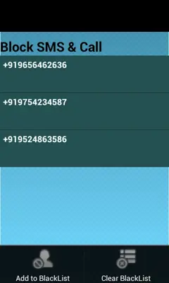 Block calls & SMS android App screenshot 1