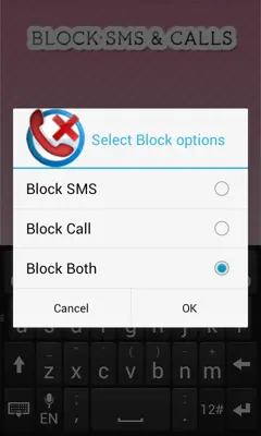 Block calls & SMS android App screenshot 2